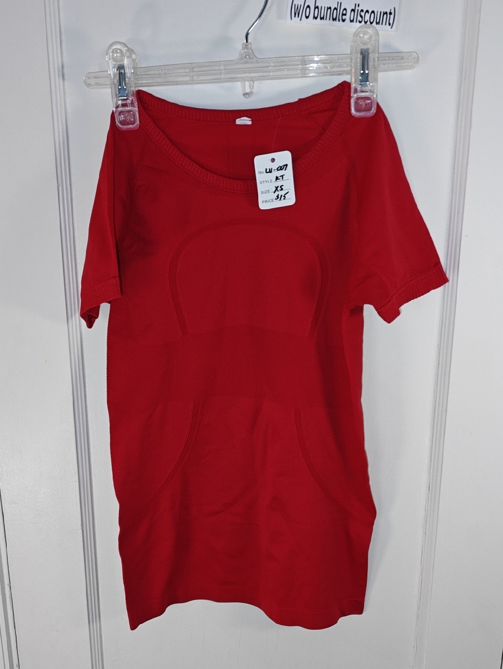 lululemon athletica Red Kids Short Sleeve Tee